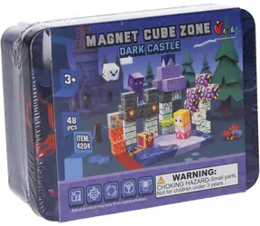 WIKY Magnet Cube Zone Bauset - Geheimnisvolles Schloss / 48 Teile / Kunststoff / ab 3 Jahren