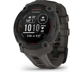 Garmin Instinct E 45 mm schwarz mit anthrazitfarbenem Armband / Smartwatch / GPS / BT / tägliches Aktivitätstracking / 10 ATM