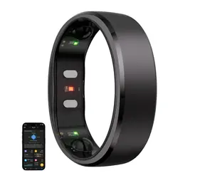 RingConn Gen 2 SMART Ring Größe 8 schwarz / Smartring / Titan / BT 5.0 / IP68