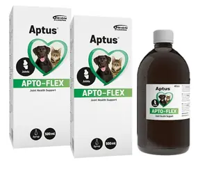 Aptus Apto-Flex Sirup 2 x 500 ml / Gelenknahrung für Hunde und Katzen / MHD 05/28