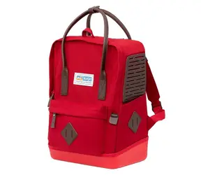 Kurgo Nomad Carrier Rucksack für einen Hund rot