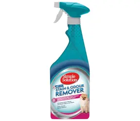 Simple Solution Flecken- und Geruchsentferner Spring Breeze 750 ml / Flecken- und Geruchsentferner für Hunde 