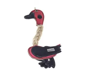 animALL Spielzeug Entenhaut mit Seilen bunt 31 cm