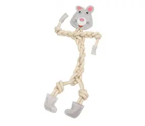 animALL Spielzeug Mr.Roper Kaninchen Leder+Seil 57 cm/12 mm