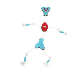 animALL Spielzeug Mr. BONE groß Leder mit Filz hinterlegt 60x35 cm