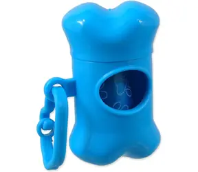 Dog Fantasy Beutelspender Blau / 1 Rolle  15 Stück