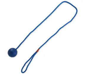 Dog Fantasy Toy - Gummiball mit Seil Mix Farben 5x100 cm