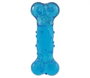 Dog Fantasy Toy - Strong Knochen mit Speckduft blau 12,5 cm