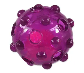Dog Fantasy Toy - Leuchtball aus TPR-Gummi lila 8 cm