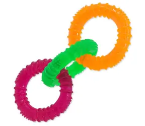 Dog Fantasy Toy - 3 bunte Gummikreise 16 cm