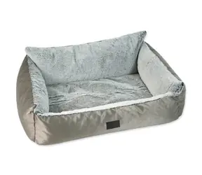 Dog Fantasy Bed Lux Platinum Silber 100x70cm