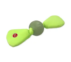 Dog Fantasy Toy - Leuchtball weiß aus TPR im Dunkeln leuchtend 25cm