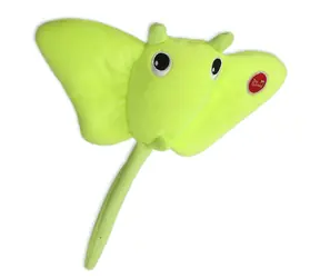 Dog Fantasy Toy - Leuchtender Stachelrochen, grün, leuchtet im Dunkeln, 27 cm