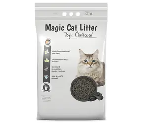 Magisches Katzenstreu Tofu Holzkohle 12l