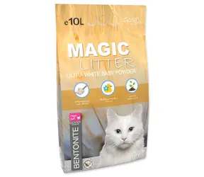 Magic Litter Kitten Bentonit Ultra White Babypuder 10 l