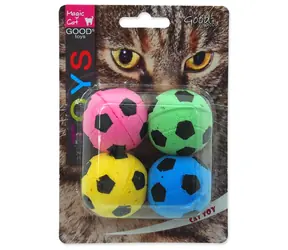 Magisches Katzenspielzeug - Schaumstoff-Fußball 3,75 cm 4 Stück