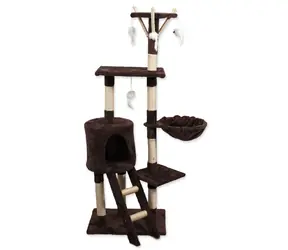 Magic Cat Rest Mia mit Spielzeug braun 35x50x140cm