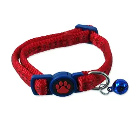 Magisches Katzenhalsband Nylon XS rot 19-31cm