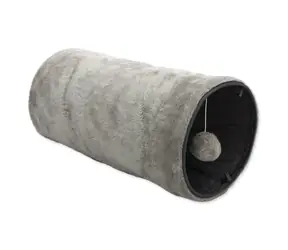 Magic Cat Tunnel Plüsch Rascheln grau 50x24cm