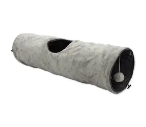 Magic Cat Tunnel Plüsch Rascheln grau 90x24cm