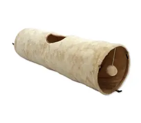 Magic Cat Tunnel Plüsch Rascheln beige 90x24cm