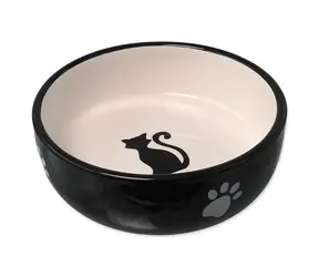 Magic Cat Keramiknapf Schwarz-Weiß 13,4x4cm 170ml