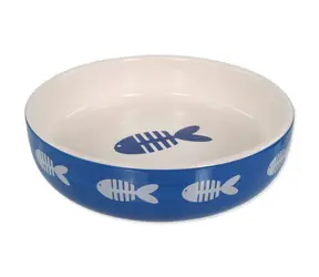 Magic Cat Bowl Keramikdruck Fisch blau 13x4cm 260ml