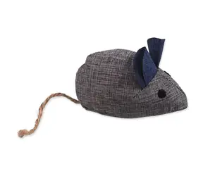 Magisches Katzenspielzeug - Natural Fun Maus mit Katzenminze grau 8cm