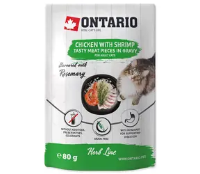 Ontario Hühnchen- und Garnelenbeutel in Sauce 80 g