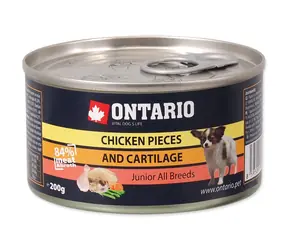 Ontario Junior Hähnchenstücke und Knorpel in Dosen, 200 g