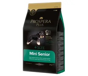 Prospera PLUS Mini Senior Huhn mit Reis 2kg / Granulat für ältere Hunde 