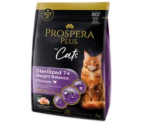 Prospera PLUS Sterilized 7+ Chicken Weight Balance 2kg / Granulat für erwachsene Katzen