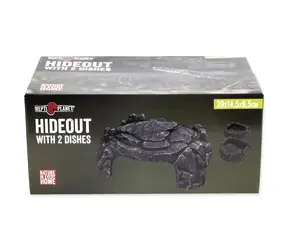 Repti Planet Höhle mit zwei Schalen 39x14,5x9,5cm