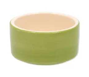 Kleintiere Keramiknapf für Kaninchen grün 10x5cm
