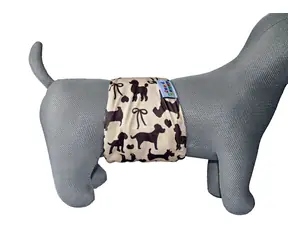 GaGa's Inkontinenzgürtel für Hunde, Braun, Hund, L