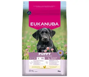 Eukanuba Puppy Large reich an frischem Huhn 3kg / Granulat für Welpen / für große Rassen 