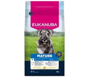 Eukanuba Mature Small reich an frischem Huhn 3kg / Granulat für Hunde / für kleine Rassen 