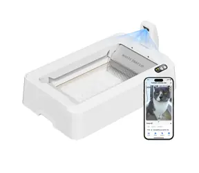 PetKit Purobot Crystal Duo mit KI-Kamera / Intelligente, selbstreinigende Katzenbox