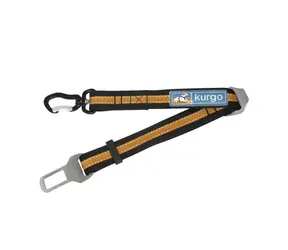 Kurgo Direct to Seat Belt Swivel Tether Dog Sicherheitsgurt mit Klemmmechanismus orange