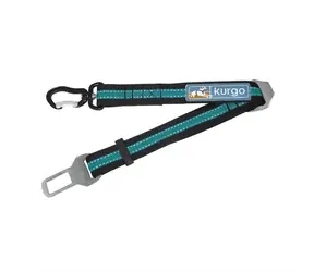 Kurgo Direct to Seat Belt Swivel Tether Dog Sicherheitsgurt mit Klemmmechanismus blau