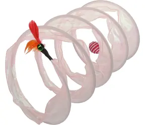 Flamingo Kennedy Katzenspielzeugtunnel Rosa 45x23,5cm
