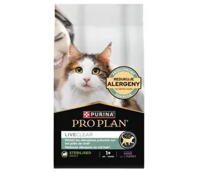 PURINA Pro Plan Liveclear Sterilisiertes Adult Truthahn 1,4 kg / Granulat für Katzen / für kastrierte Katzen