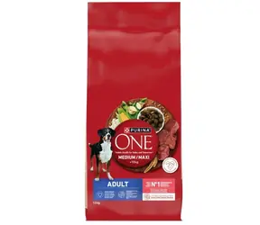 PURINA One Med/Max Junior Rindfleisch & Reis 12 kg / Hundefutter