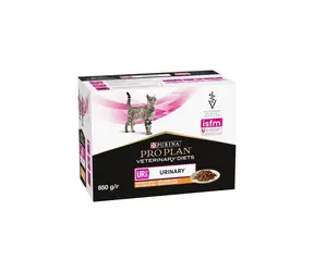 PURINA Pro Plan Veterinary Diets Urinary Huhn 10 x 85 g / Beutel für Katzen / unterstützt die Gesundheit der Harnwege