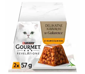 PURINA Gourmet Revelations Lachs 2x57 / Beutel für Katzen