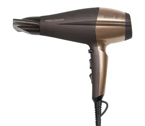 ProfiCare PC-HT 3010 braun / Haartrockner / 2200W / 3 Temperaturen / 2 Geschwindigkeiten / Diffusor / Ionisierung / Aufhängeöse
