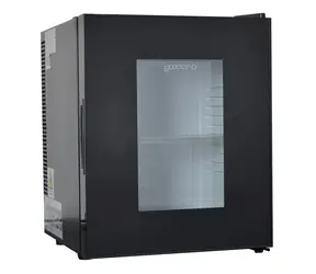 Guzzanti GZ 24G schwarz / Kühl-/Gefrierkombination / 28 l / bis zu 18 °C unter Umgebungstemperatur / Ablage + transparente Tür / ohne Kompressor