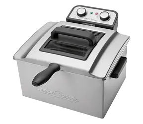 ProfiCook PC-FR 1038 / Doppelfritteuse / 3000 W / 130 °C - 190 °C / 5 l / 2 Körbe