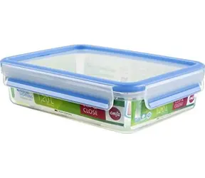 Emsa Clip & Close 1,2 l blau / Lebensmittelbehälter / BPA-FREI