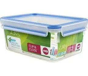 Emsa Clip & Close 2,3 l blau / Lebensmittelbehälter / BPA-FREI